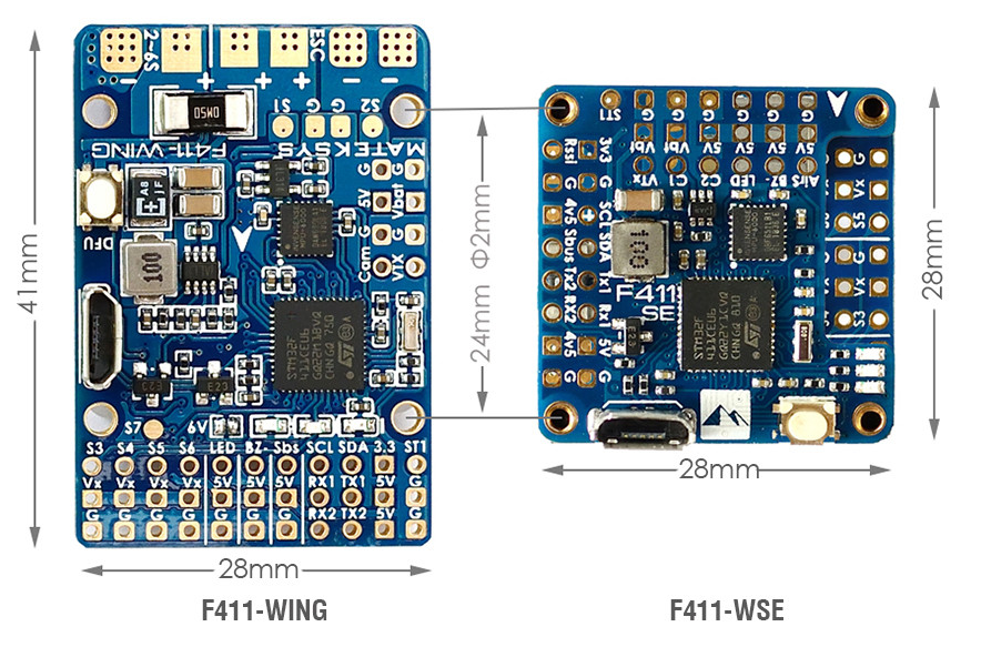 Matek F411-WSE flight controller1